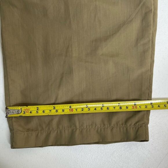 LL Bean Khaki Tan Hiking Pants Cargo Utility Side Elastic Women Size Large Reg - Picture 13 of 14